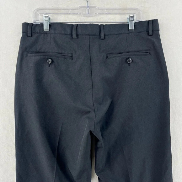 Greg Norman Pants Men's Sz 34x30 Gray Straight Leg Mid-Rise Pockets Stretch - Picture 7 of 10